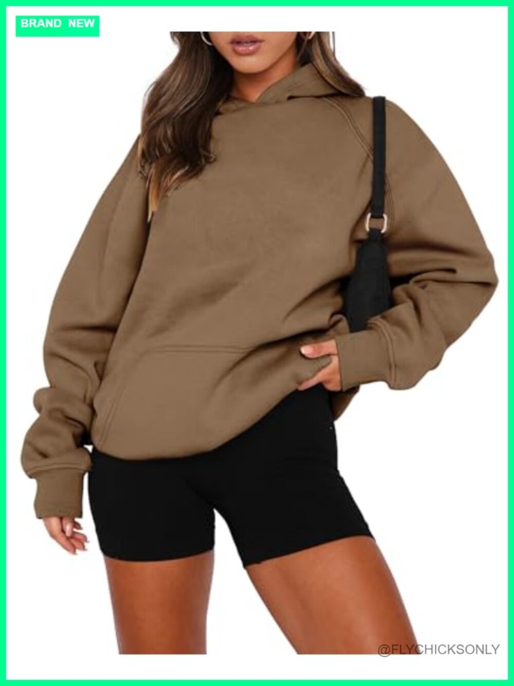 Women Pullover Hoodie Kangaroo Pocket Fleece Sweatshirt Long Sleeve